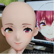 (GLA022)Customize Character'! Female/Girl Resin Full/Half Head With Lock Anime Cosplay Japanese Animego Kigurumi Mask
